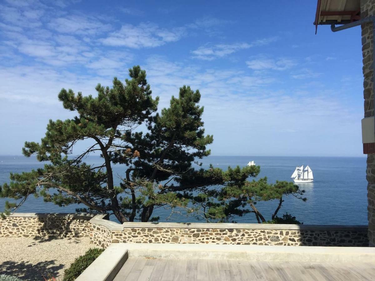 Les roches Grises, Luxueuse villa face mer, 4étoiles, SPA et jardin panoramique, société La Clef Decamp Granville Esterno foto